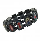 Hämatit Armband mit Schutz-Heiligen