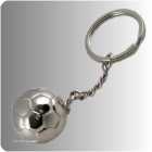 Schlüsselanhänger Fußball silber
