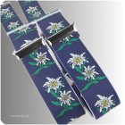 Hosenträger Edelweiss blau