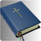 Einfache Gebetbuchhülle blau