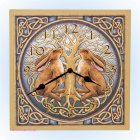 Wanduhr Mondbetrachtende Hasen