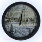Wanduhr Wolfsrudel Annäherung