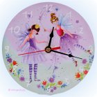 Wanduhr Feen Prinzessin