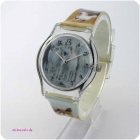 Armbanduhr Pferd Herde weiss