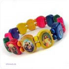 Armband aus Holz mit Heiligenmotiven für Kinder