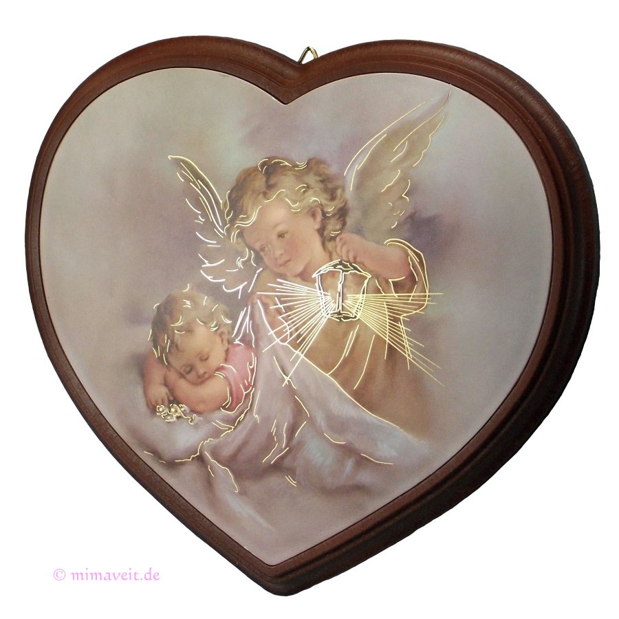 Schutzengel Bild Herz Engel bewacht das schlafende Baby Laterne 16