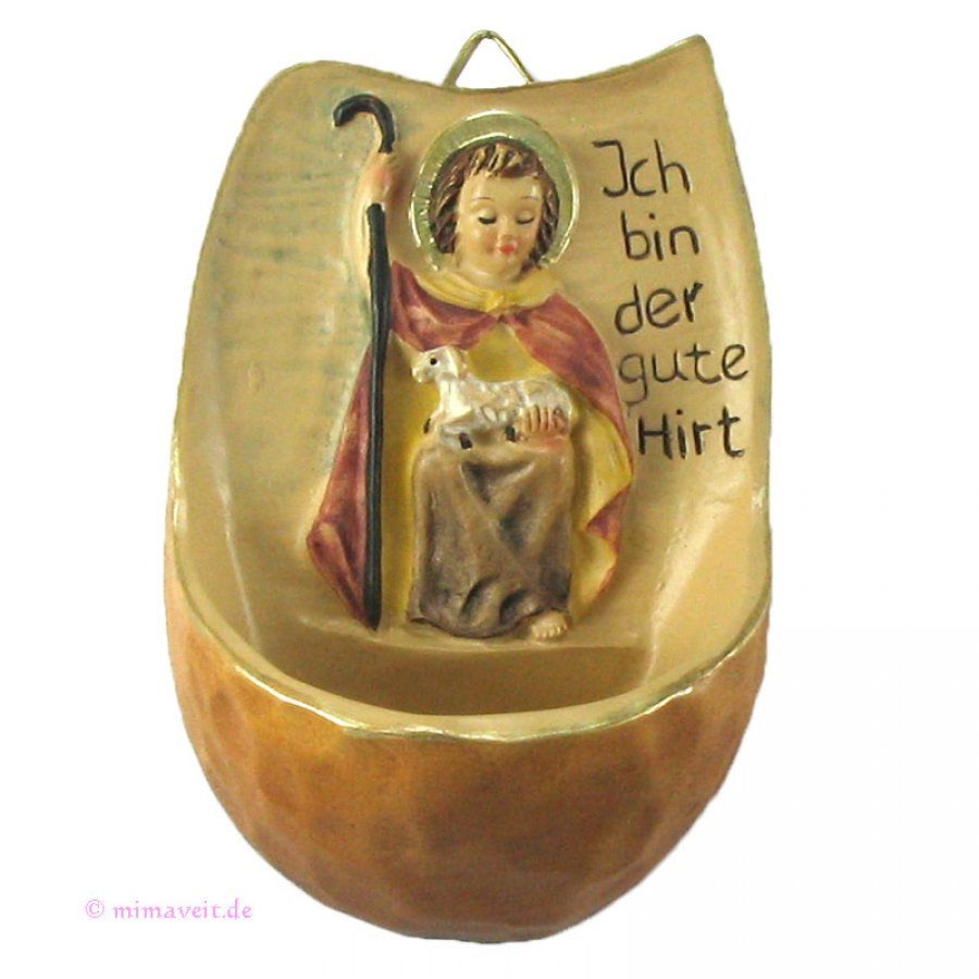 Weihwasserkessel Guter Hirte coloriert Ich bin der Gute Hirt mimaveit
