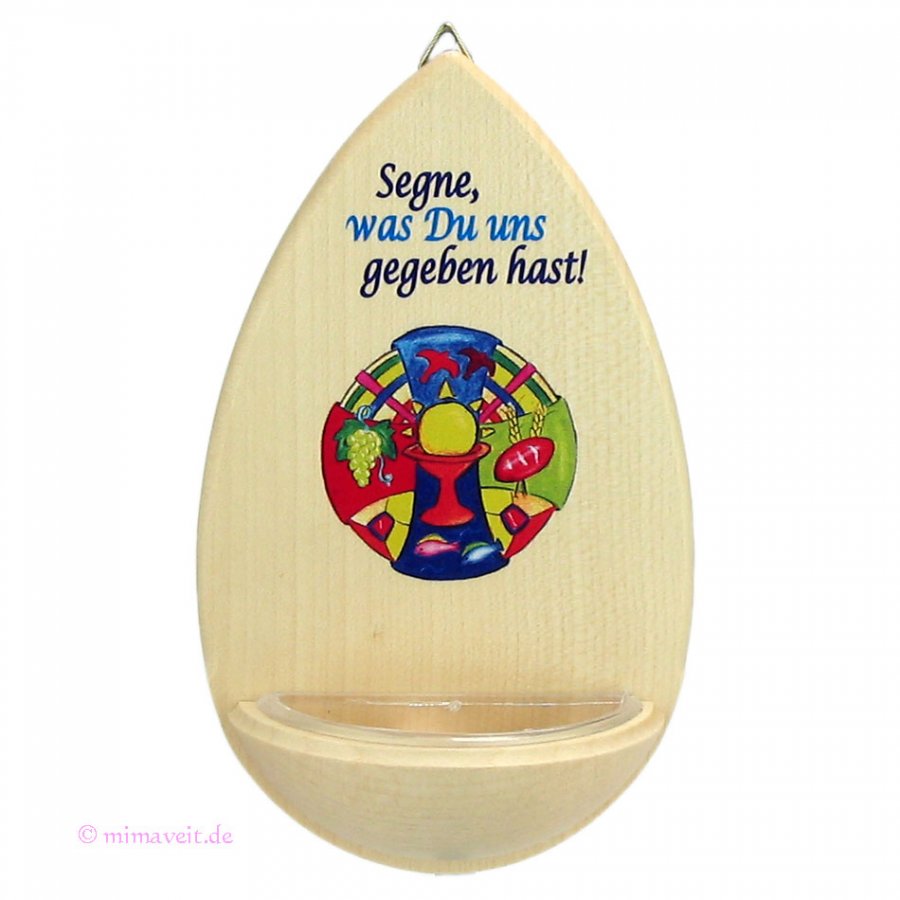 Weihwasserkessel aus Ahorn Holz Segne, was Du uns gegeben hast