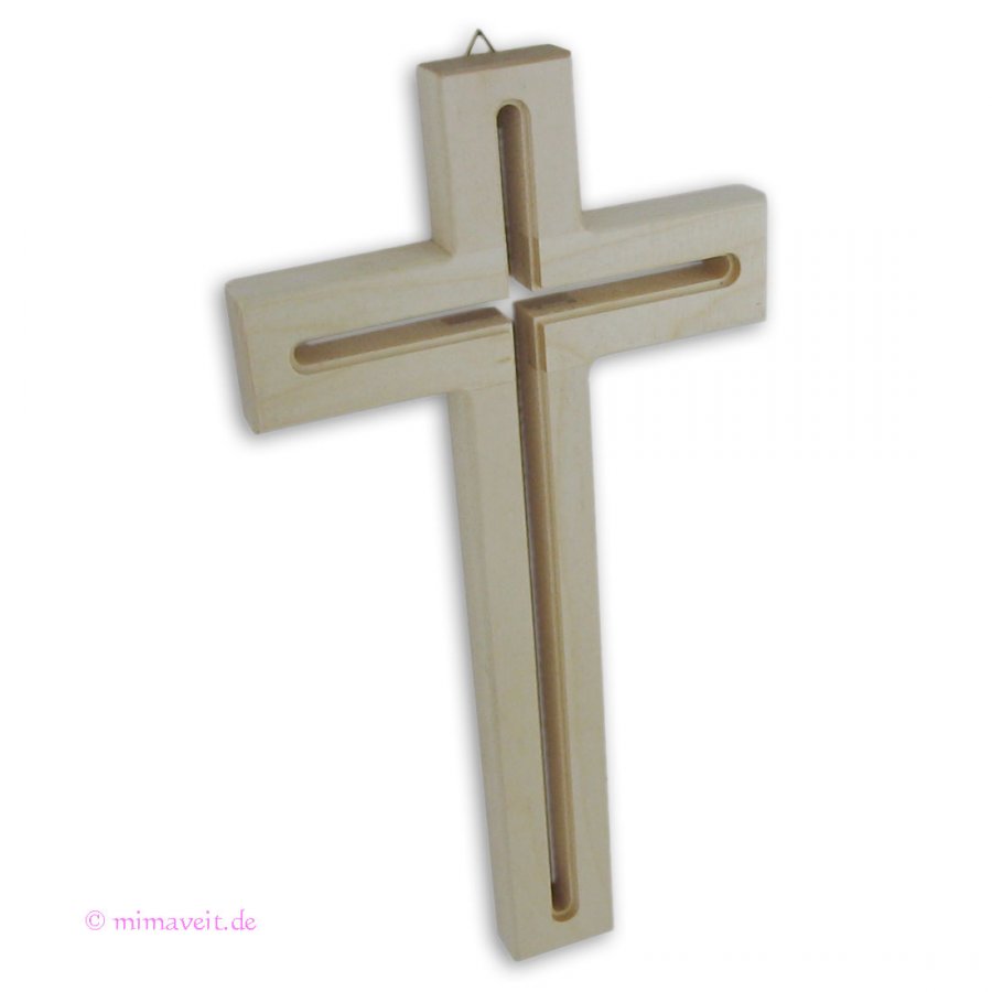 Wandkreuz aus Ahorn Holz