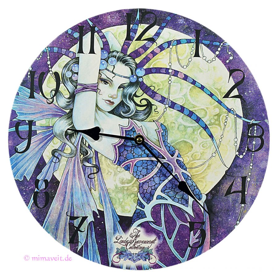 Wanduhr Blue Moon, Fee bei Vollmond