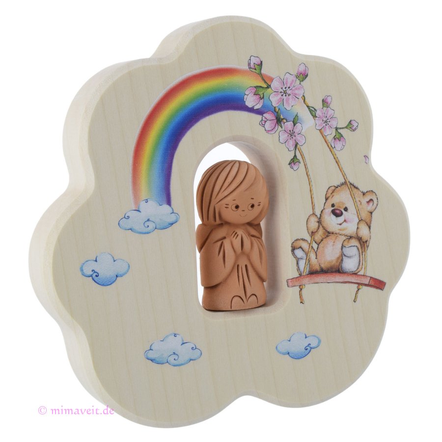 Bild Himmlische Elemente Wolke mit Schutzengel und Teddy