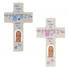 Kinderkreuz Kreuz mit Engel rosa oder blau 