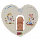 Bild Himmlische Elemente Herz mit Schutzengel für Mädchen und Buben