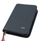 Gotteslobhülle mit Prägung Fisch 2 cm breit Kunstleder anthrazit